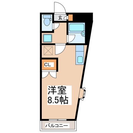 メイン熊大北の物件間取画像